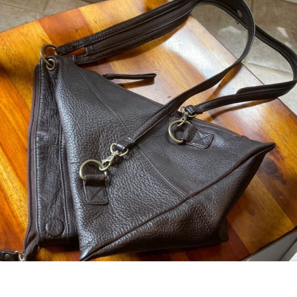 Elegant Brown Leather Women's Bag